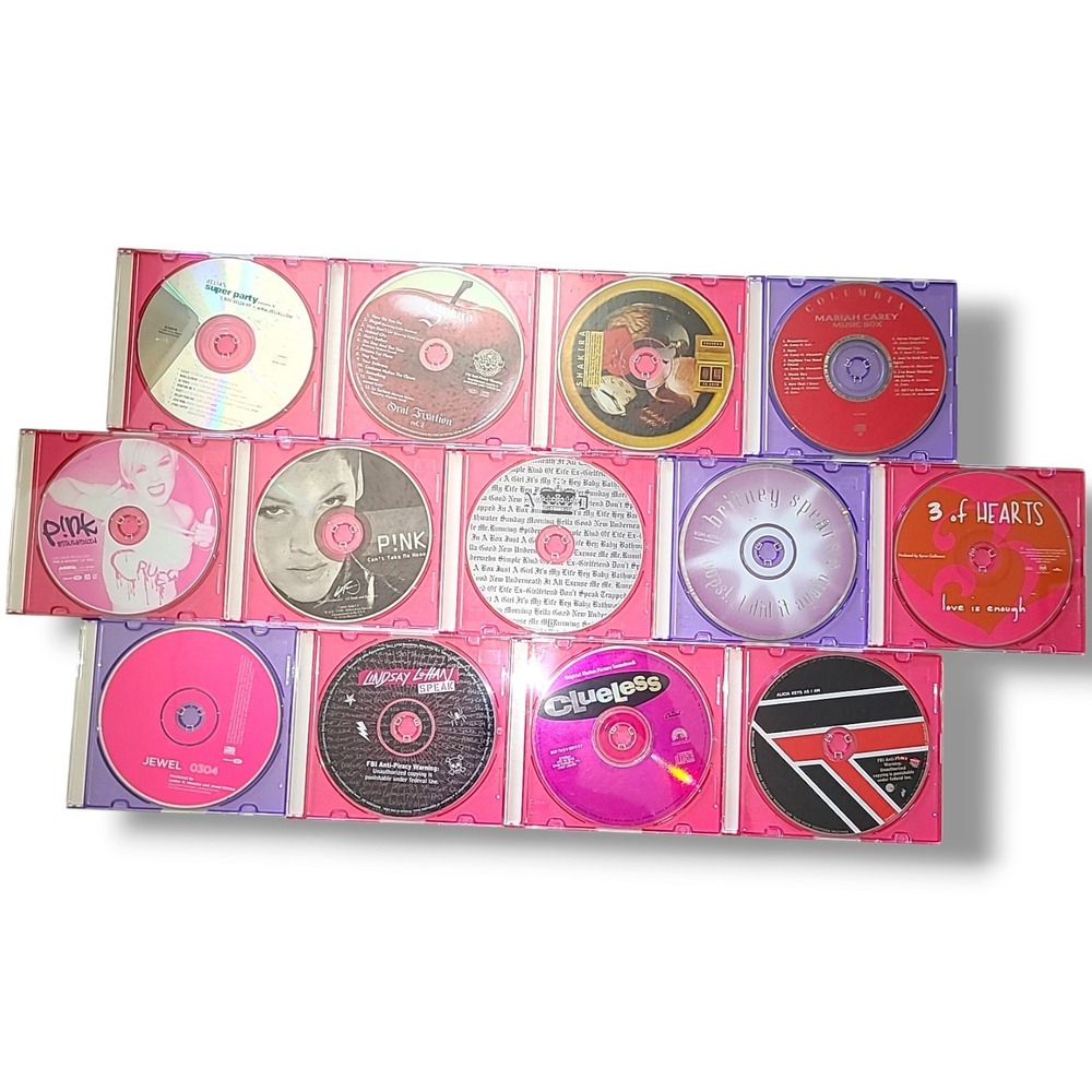 Lot 13 90s Y2K Girl Pop CDs P!nk Shakira Britney Spears Jewel Clueless No Doubt